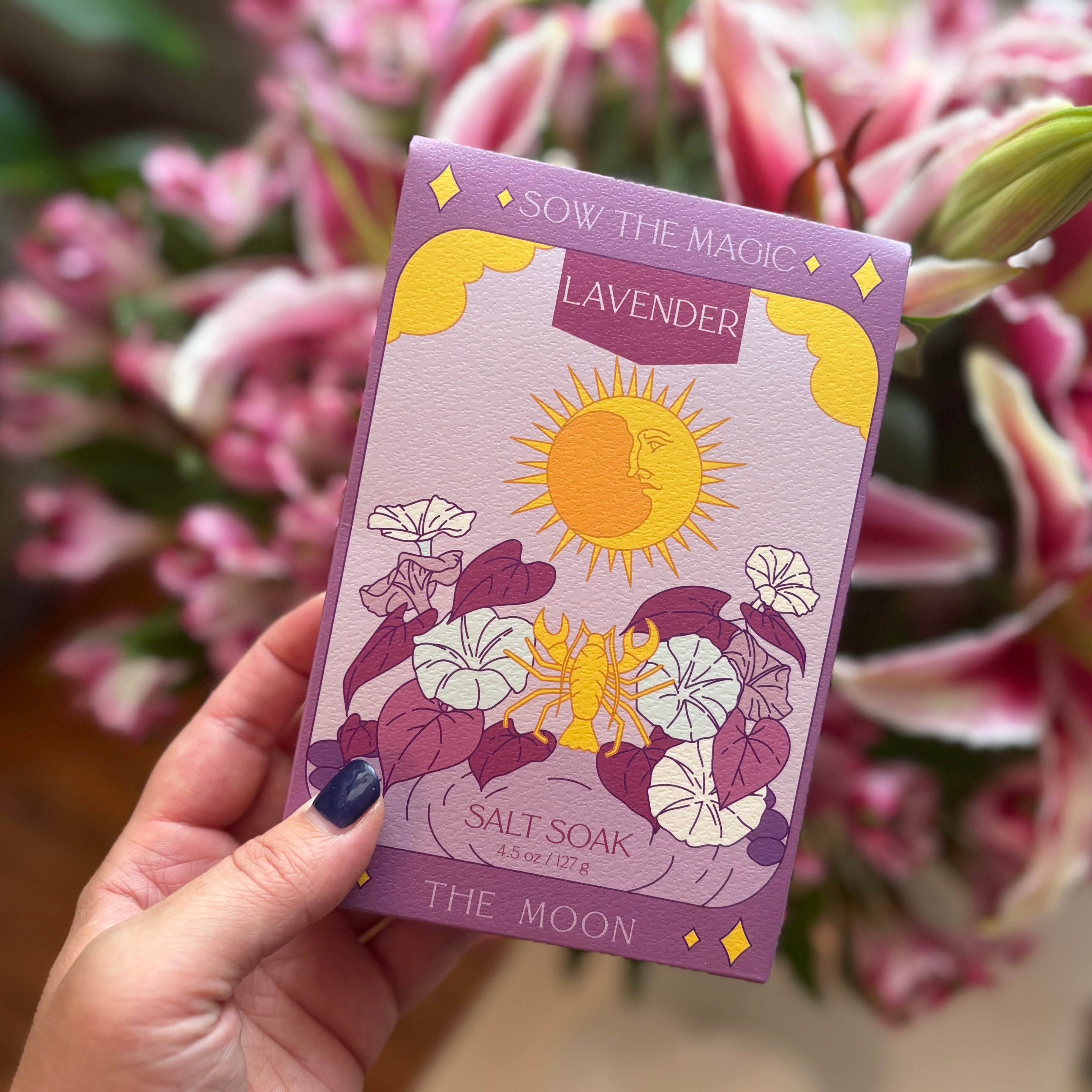 moon lavender salt soak