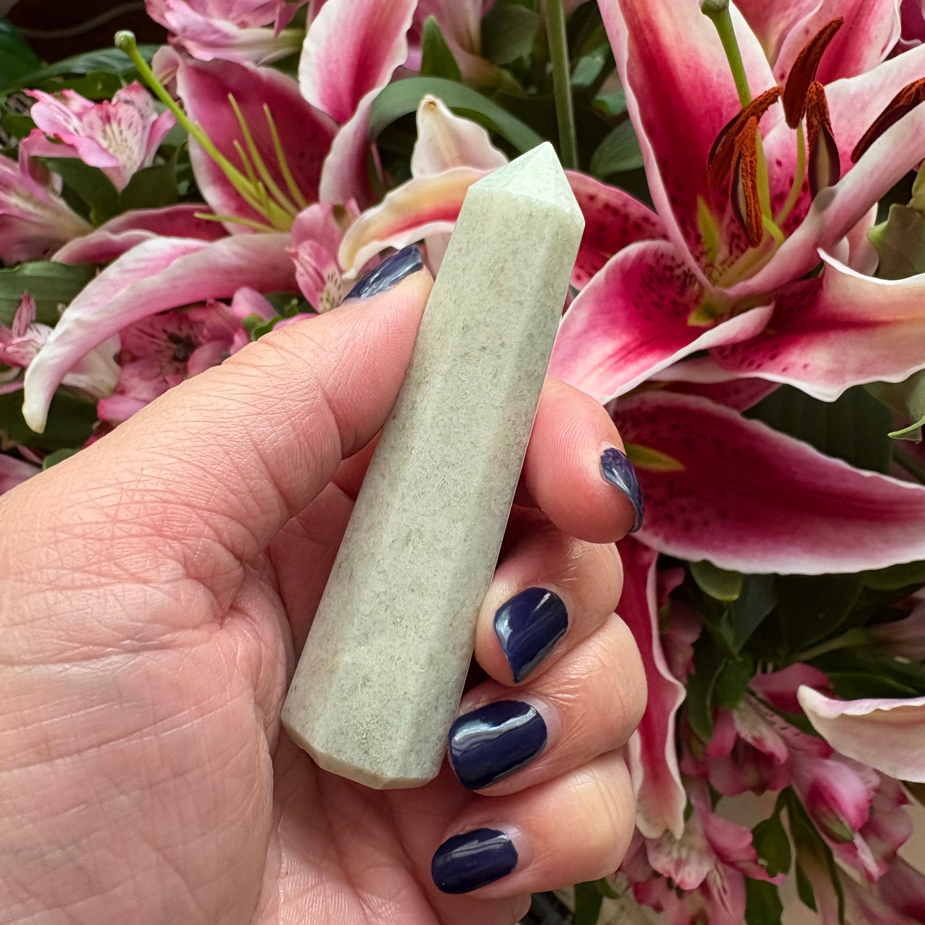 green aventurine tower