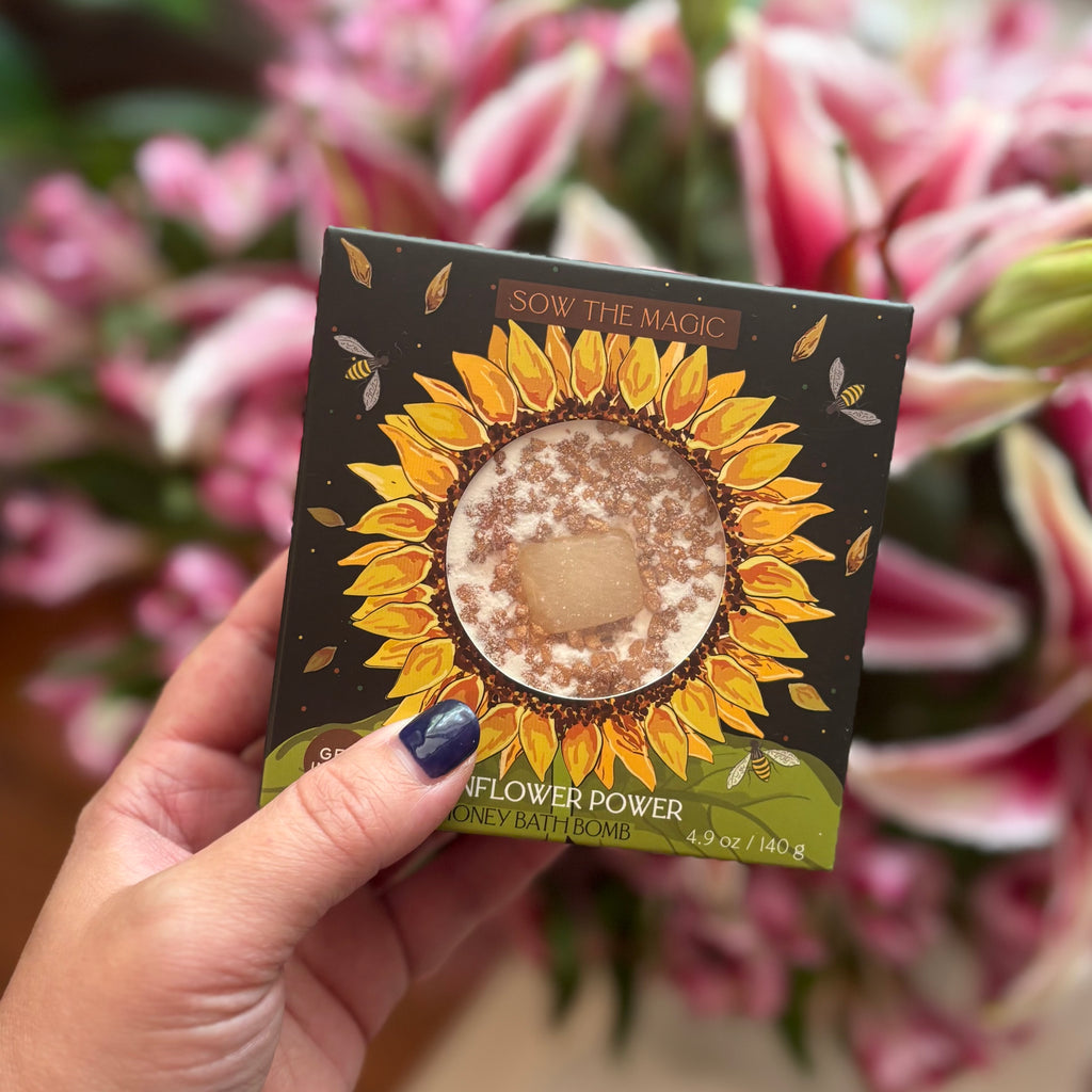 sunflower bath bomb