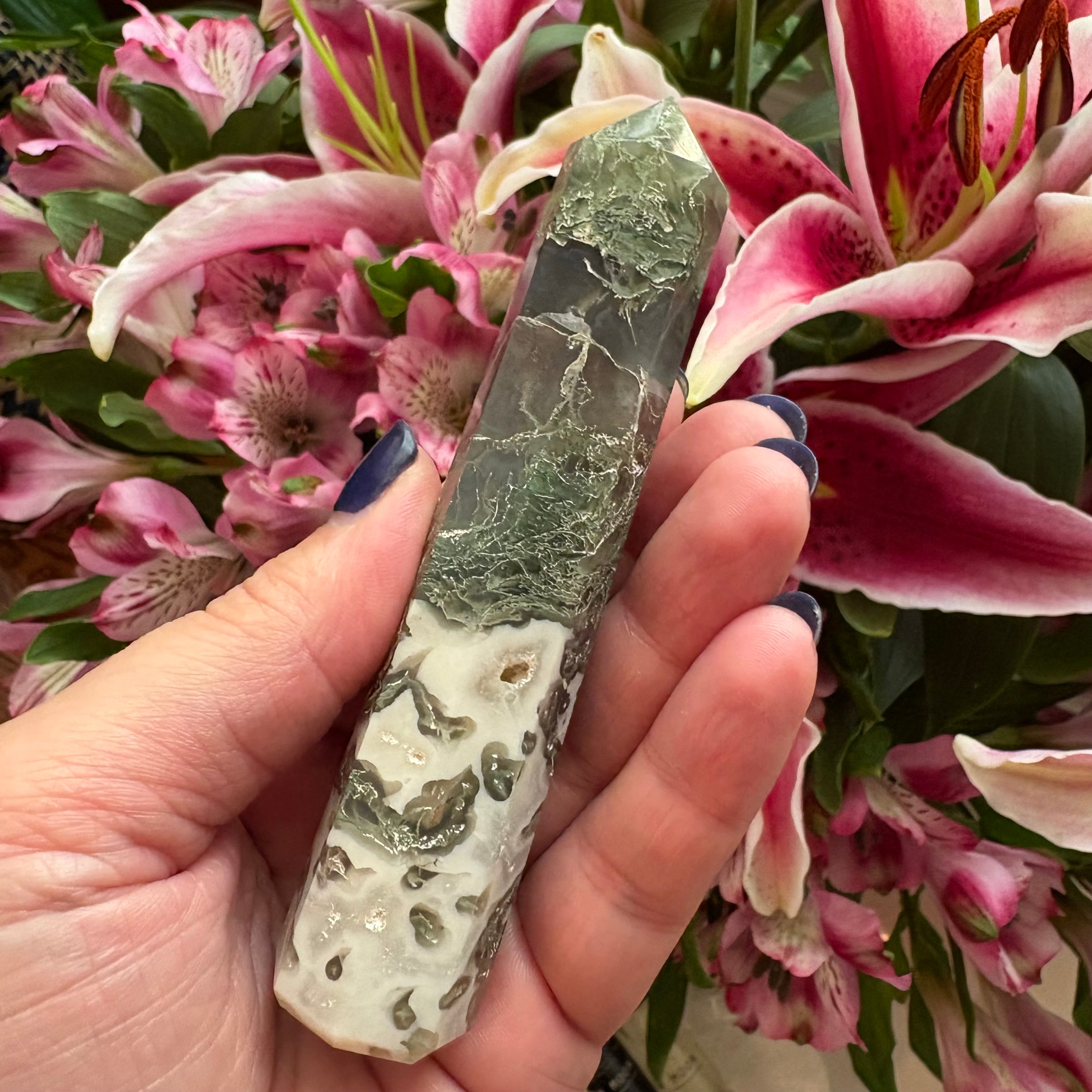 moss agate tower